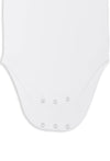 100% Organic Cotton Short Sleeve Baby Bodysuit - Classic White