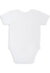 100% Organic Cotton Babywear Set - Short Sleeve Snap Bodysuit and Pants with Turnover Booties