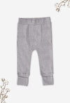 Comfy Baby Pants - 100% Organic Cotton - Grey Melange