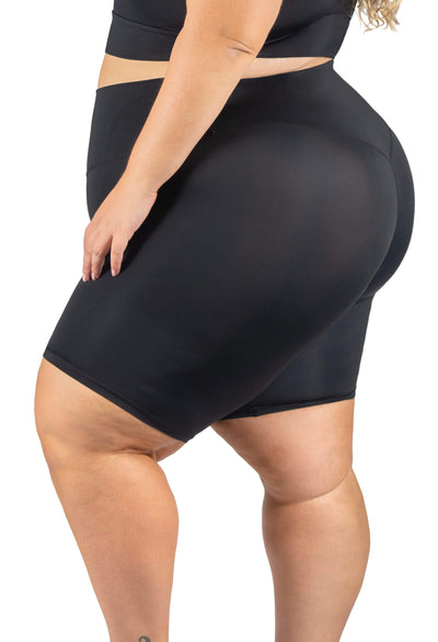 Plus Size High Waisted Midi Biker Shorts (Lint & Pet Hair Resistant)