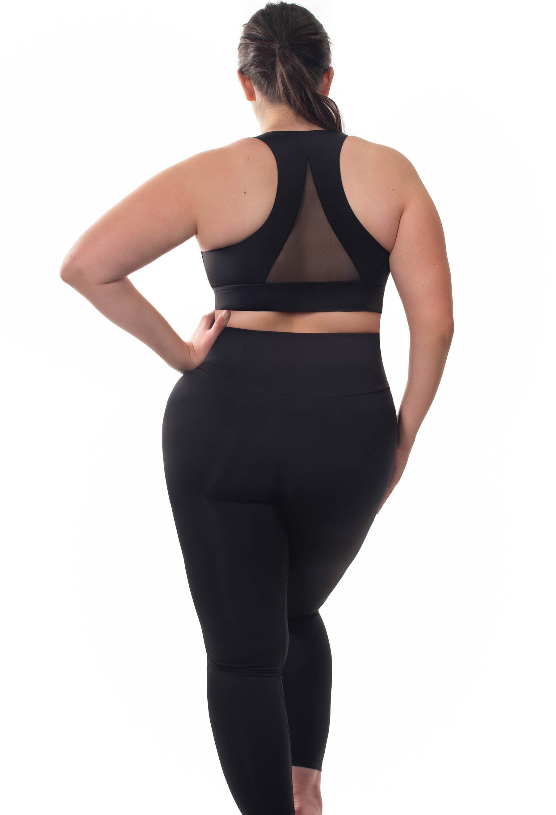 Sports bra - Long Line with a Mesh Racer Back