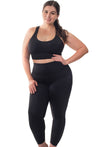 Mesh Racer Bra + High Waisted Leggings Athleisure Set