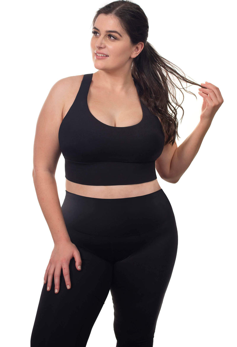 Mesh Racer Bra + High Waisted Leggings Athleisure Set