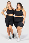 Plus Size High Waisted Long Biker Shorts (Lint & Pet Hair Resistant)