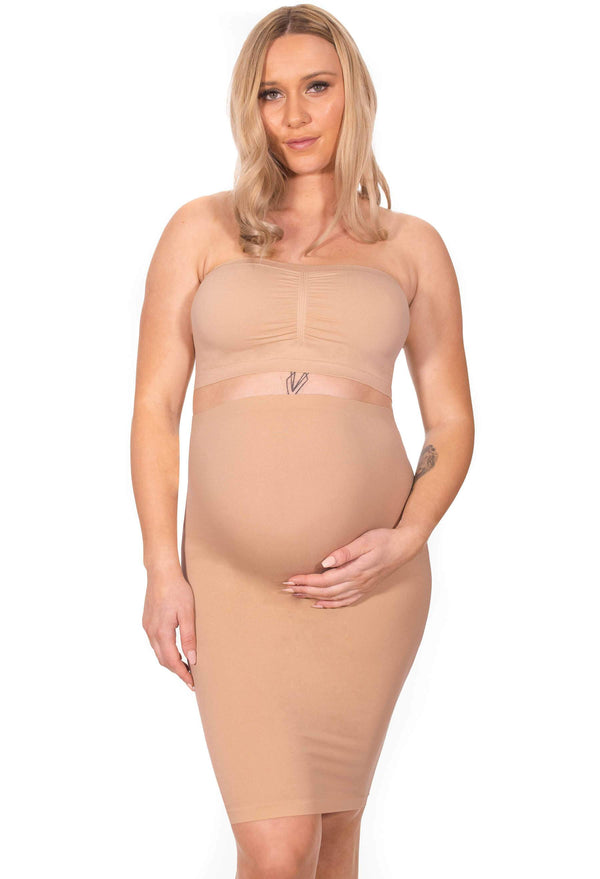 Maternity Strapless Mini Slip Dress/Skirt - 3 Pack