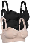 Cushion ﻿Padded Strap Wire Free Maternity & Nursing Bra﻿ - 3 Pack