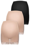 Maternity Anti Chafing High Rise Petite Cotton Rich Shorts - 3 Pack