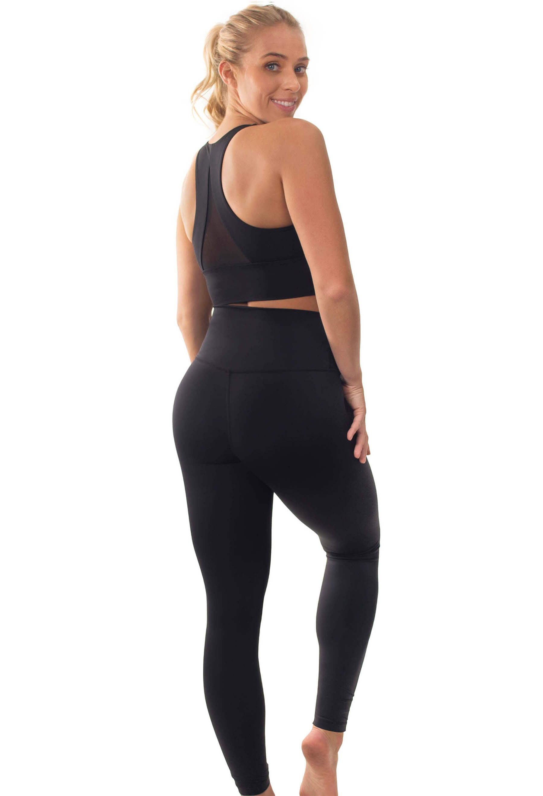 High Waisted Sleek Gym Leggings (Lint & Pet Hair Resistant)