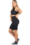 Plus Size High Waisted Long Biker Shorts (Lint & Pet Hair Resistant)