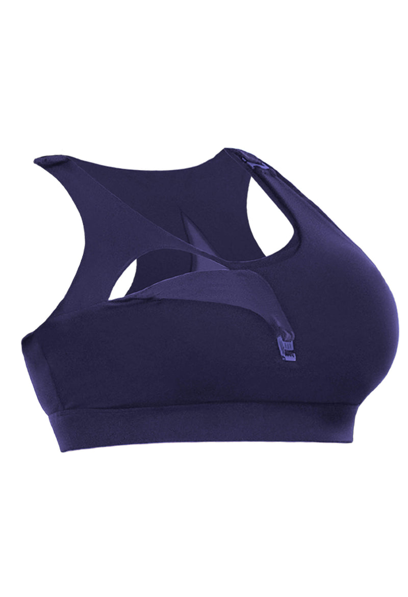 Maternity & Nursing Mesh Racer Back Sports Bra - 3 Pack