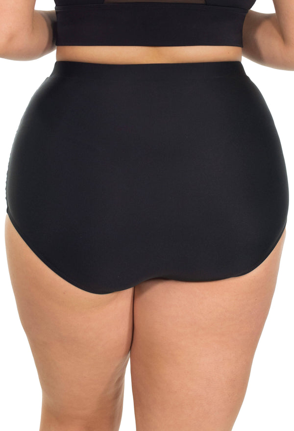 Black High Waisted Bikini Bottom