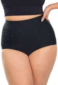 Black High Waisted Bikini Bottom