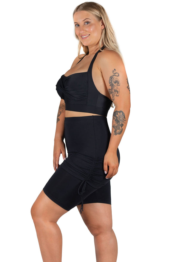 Anti-Chafing Swim Skirt and Bikini Set