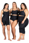 Plus Size Anti Chafing Swim Shorts with Skirt