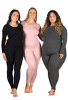 Seamless Long Sleeve Thermal Top Leggings Set Warm Winter