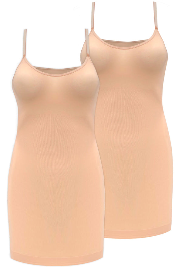 Ultra Light Shaping Curvy Cami Slip - 2 Pack