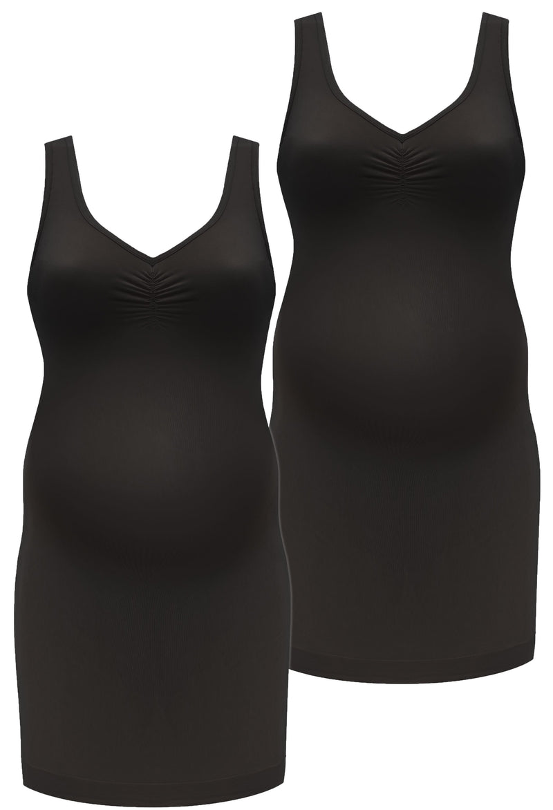 Maternity Ultra Light Shaping V-Tank Slip - 2 Pack