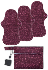 Reusable Sanitary Pads - 3 Pack