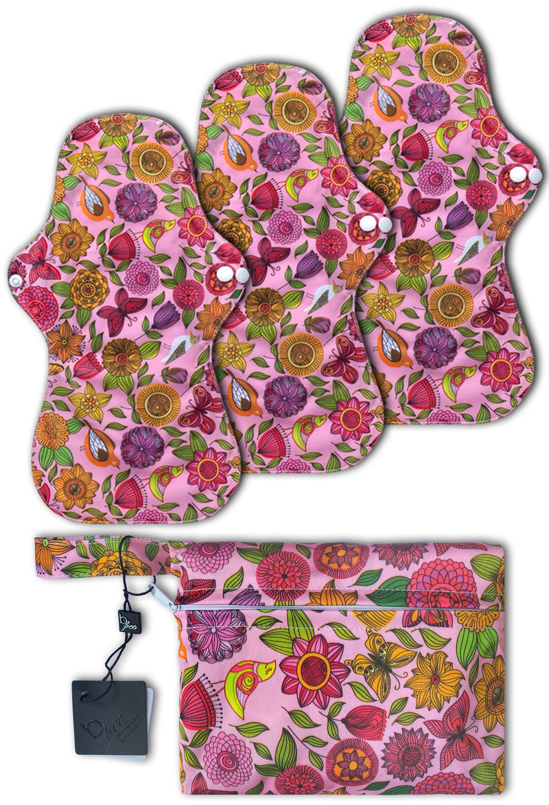 Reusable Sanitary Pads - 3 Pack