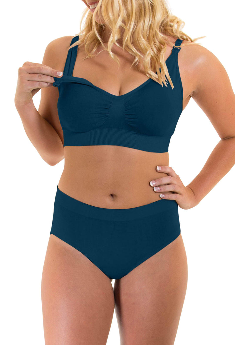 Bamboo Nursing Bra + High Cut Undies Set