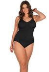 Curvy Spaghetti Strap Smoothing Bodysuit