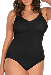 Curvy Spaghetti Strap Smoothing Bodysuit