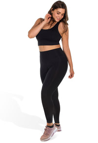 Plus Size High Waisted Sleek Gym Leggings (Lint & Pet Hair Resistant)