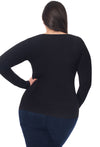 Curvy Bamboo Long Sleeve Top - 3 Pack