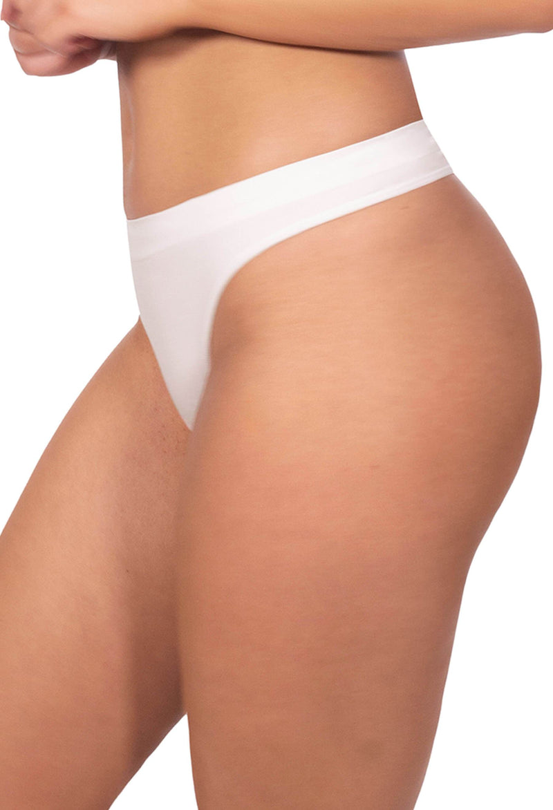 White Thong - Seamless Comfort