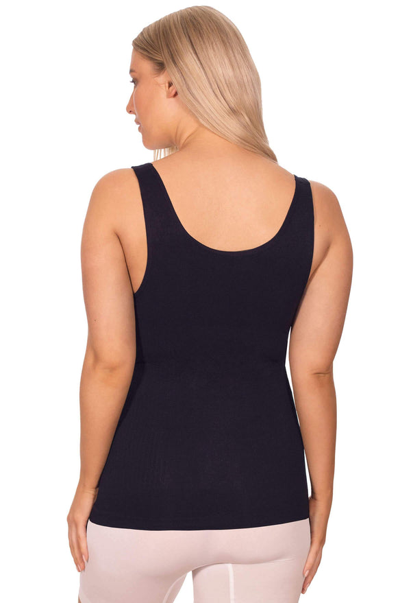 Open Bust Shaping High Back Tank Top