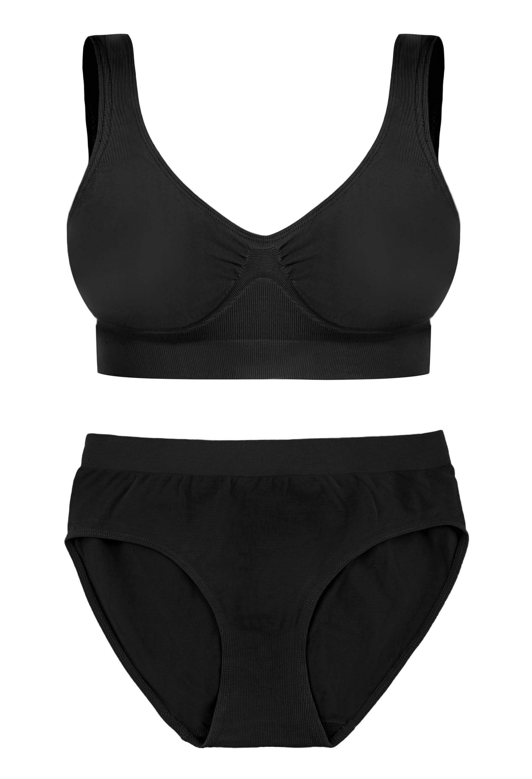 Bamboo Pull On Sleep Bra and High Cut Set