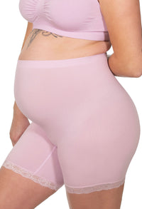 Maternity Anti Chafing High Rise Petite Cotton Rich Shorts