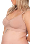 Pregnancy Bamboo Padded Wire Free Bra + Band Extender Set