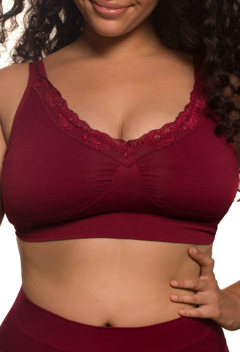 Lace Minimizer Wire Free Bra