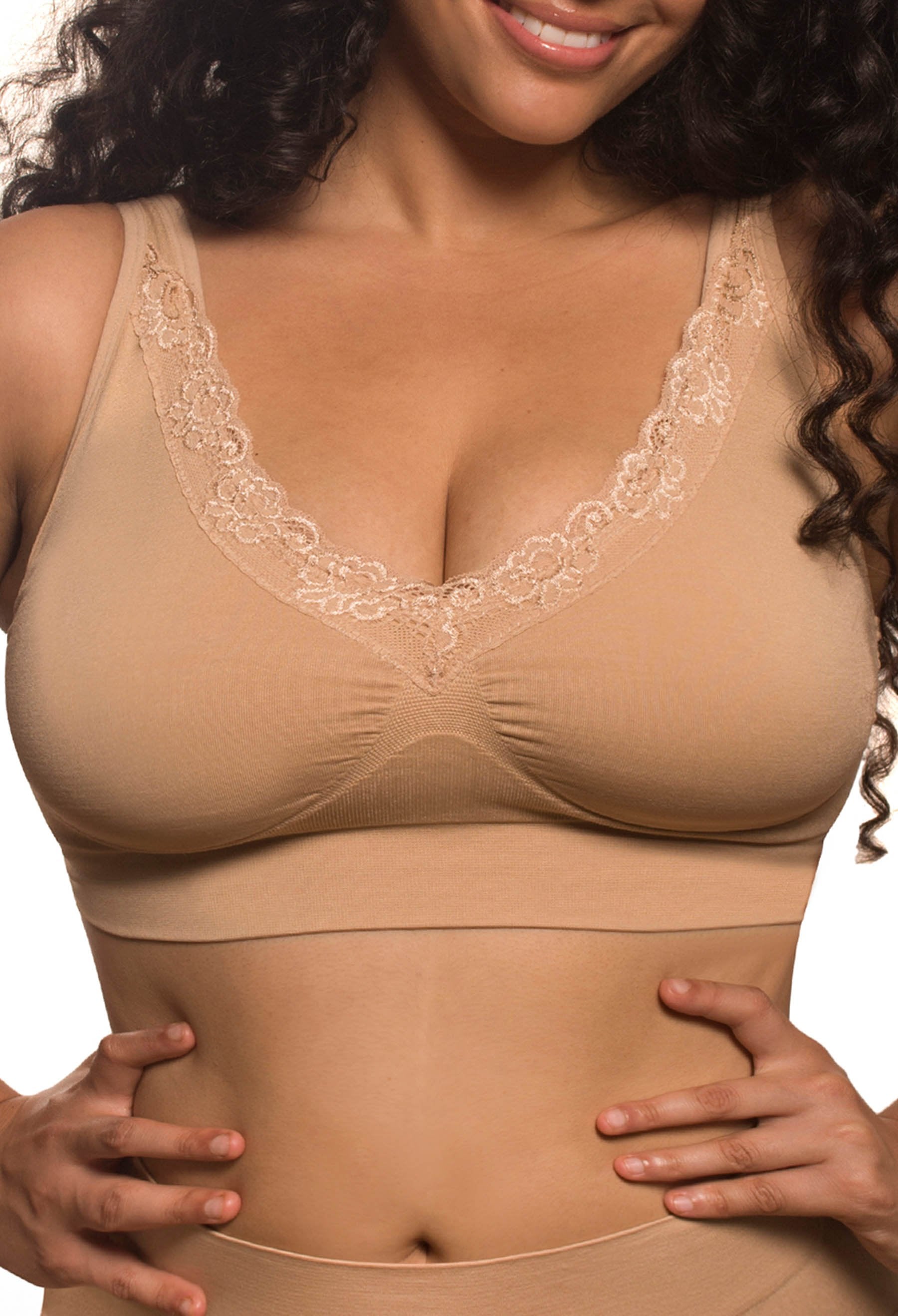 Lace Minimizer Wire Free Bra