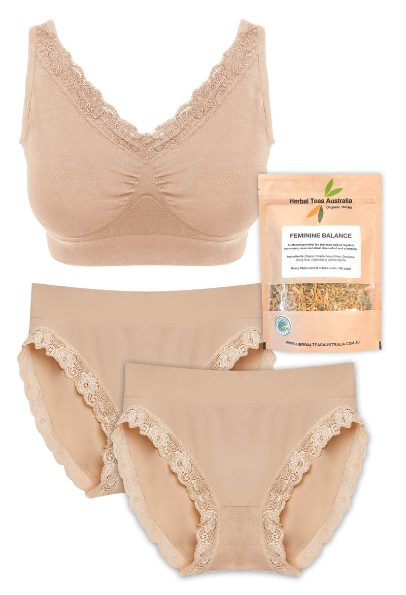 Lace Intimates + Hormone Balancing Tea Set